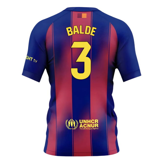 2025-2026 Genuina Camiseta Barcelona Local - Niños Con Balde 3