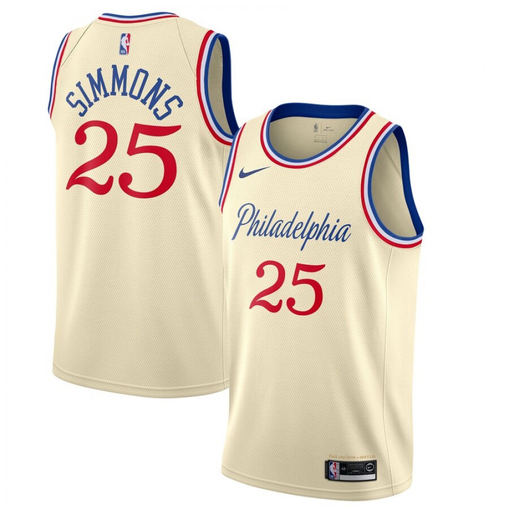 Performance Genuine Men's PHI #25 Ben None Basketball Jersey