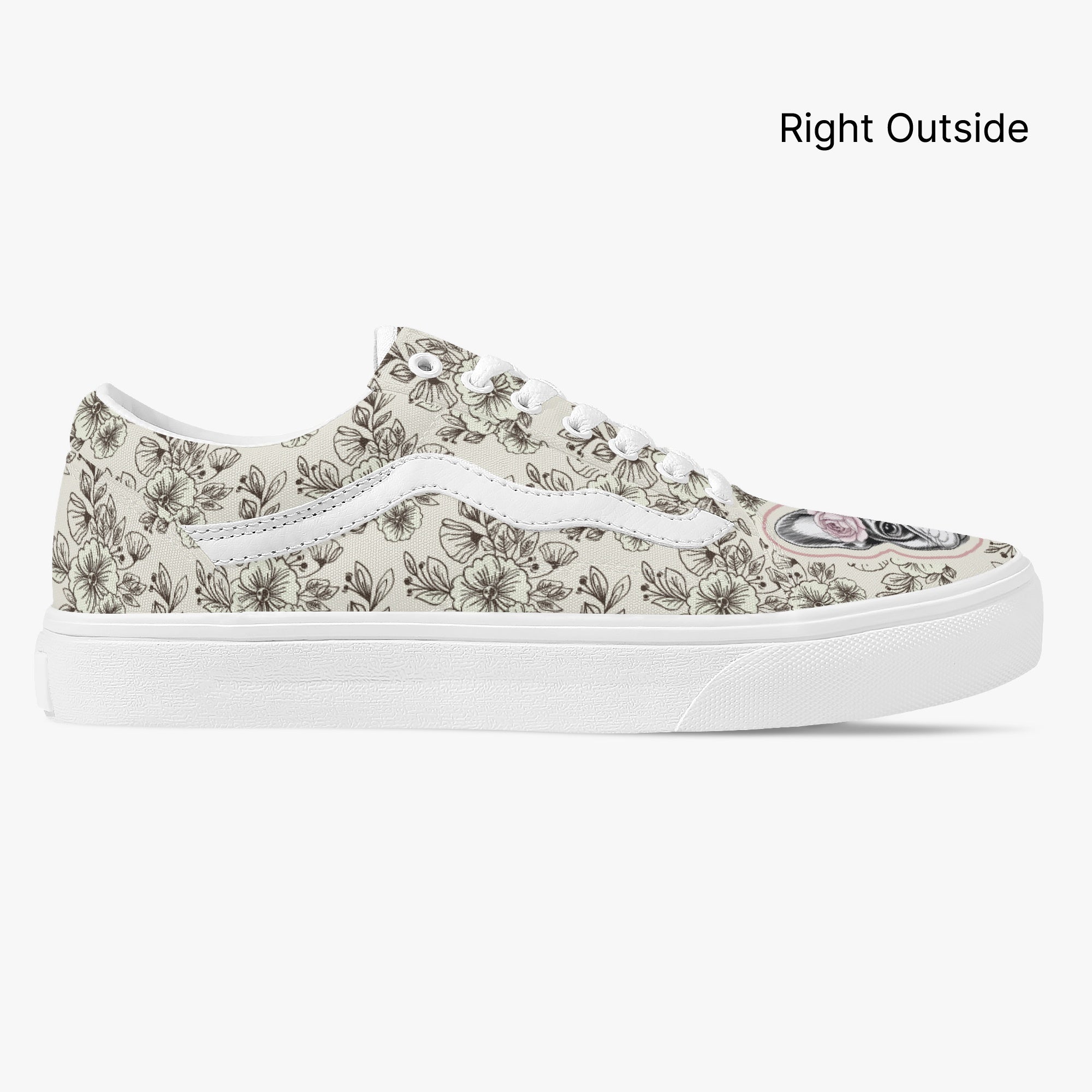 Frenchie-Fan Rudy - Trendy Low-top Canvas Sneakers for French Durable