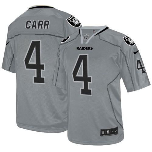 NFL O R Raiders #4 Derek Carr Team Color Lights Out Jersey - High Q...