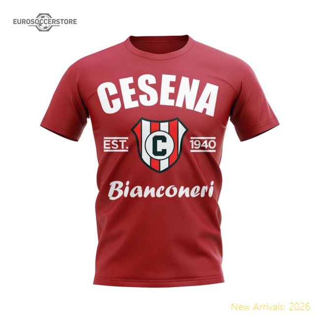 Trending Professional-Grade Cesena Established Football T-Shirt (Red)