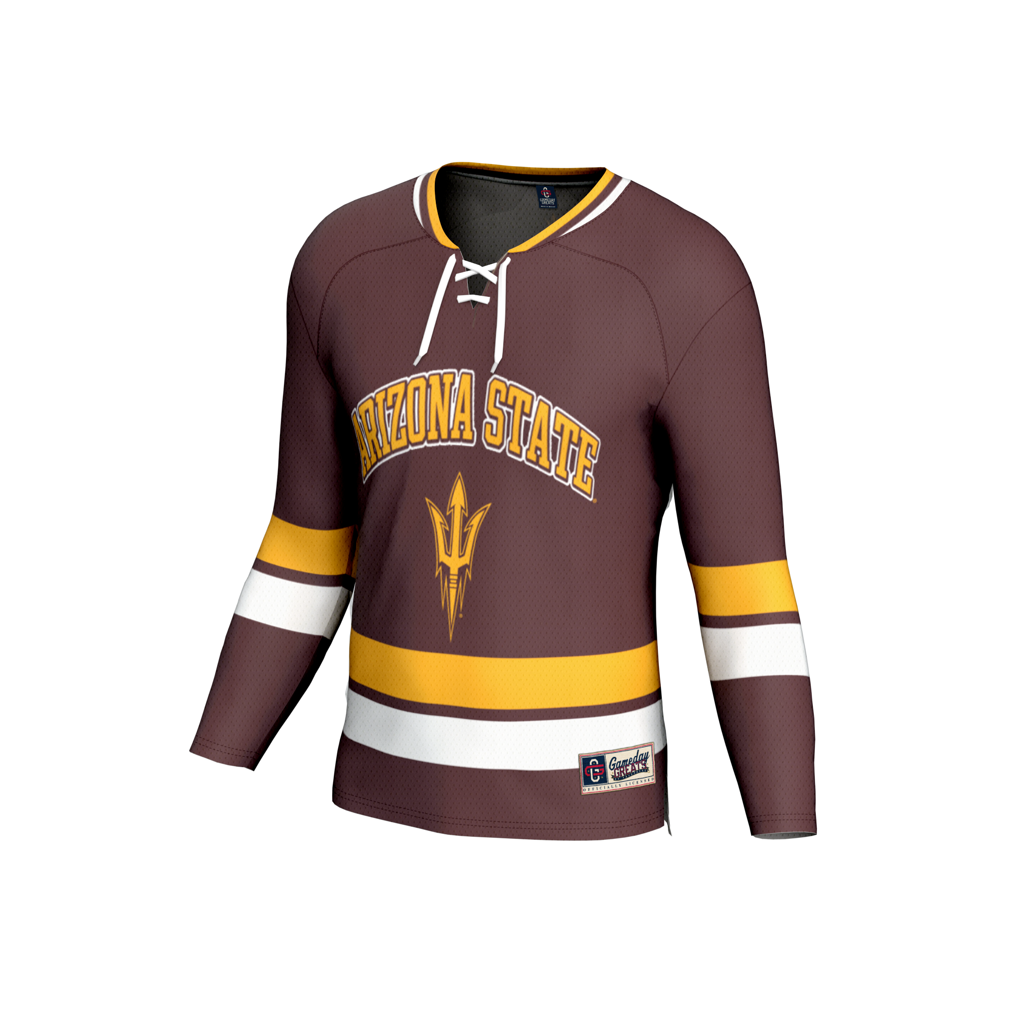 [DDG] Arizona State Sun Devils GameDay Greats Youth Lightweight Hockey Fashion Jersey - Maroon