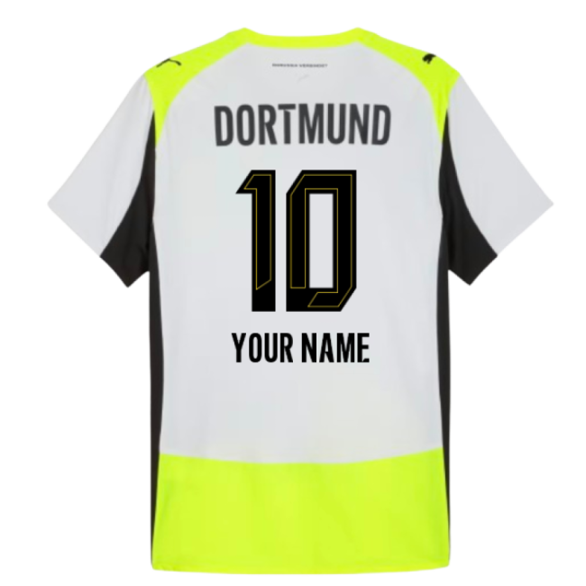 Performance 2025-2026 Borussia Dortmund Authentic Away Shirt (Your