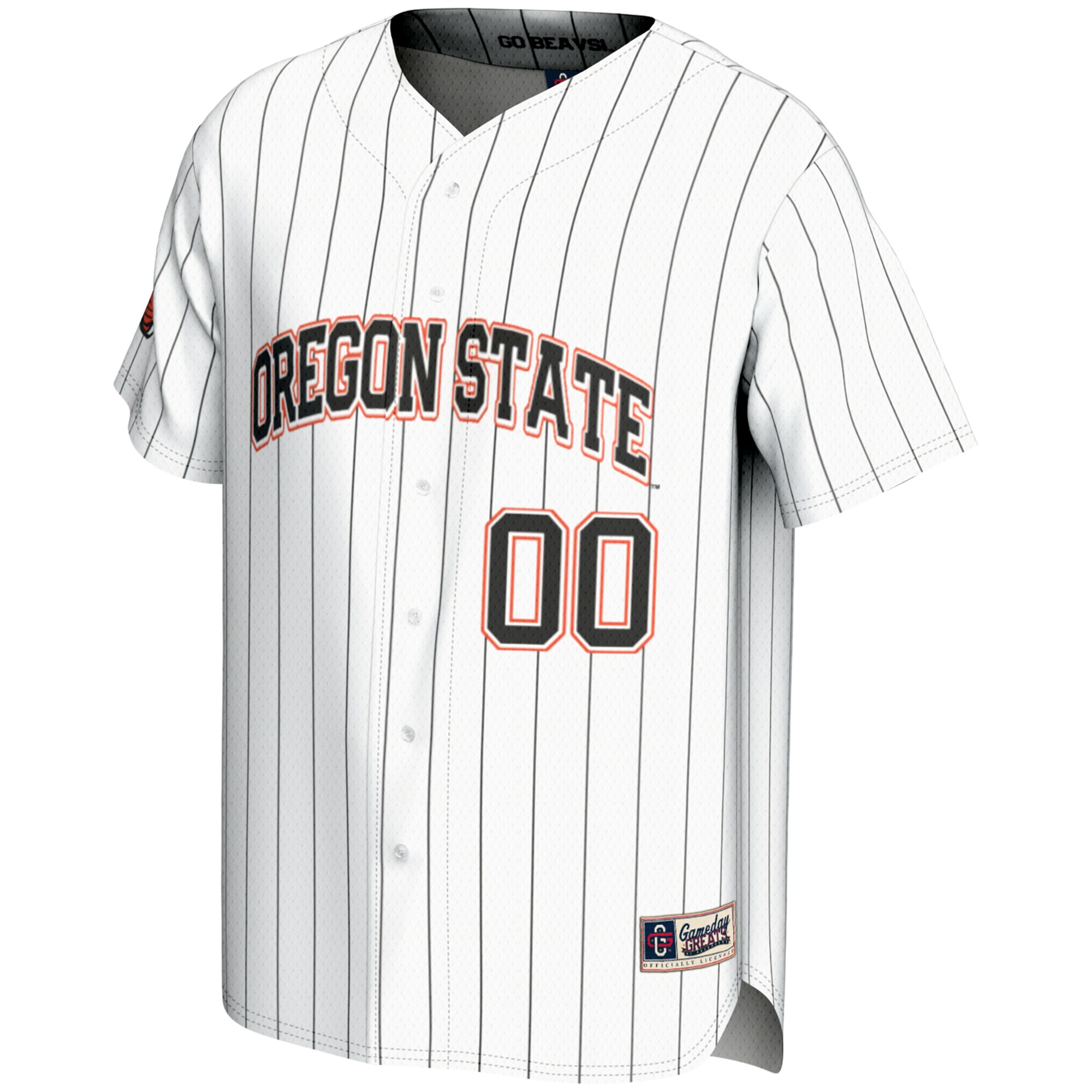 [NJP] Oregon State Beavers GameDay Greats NIL Pick-A-Player Lightweight Baseball Jersey - White