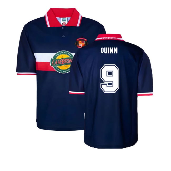 Sunderland Retro Away Shirt Quinn #9 Elite Performance Official La...