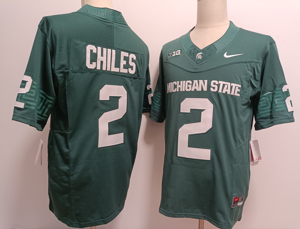 Men's None Green 2024 college football Aidan Chiles #2 durabl Jersey