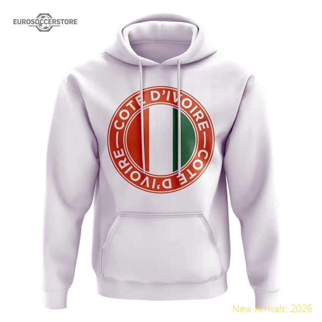 Côte Divoire Football Badge Hoodie (white) - Fan Collection