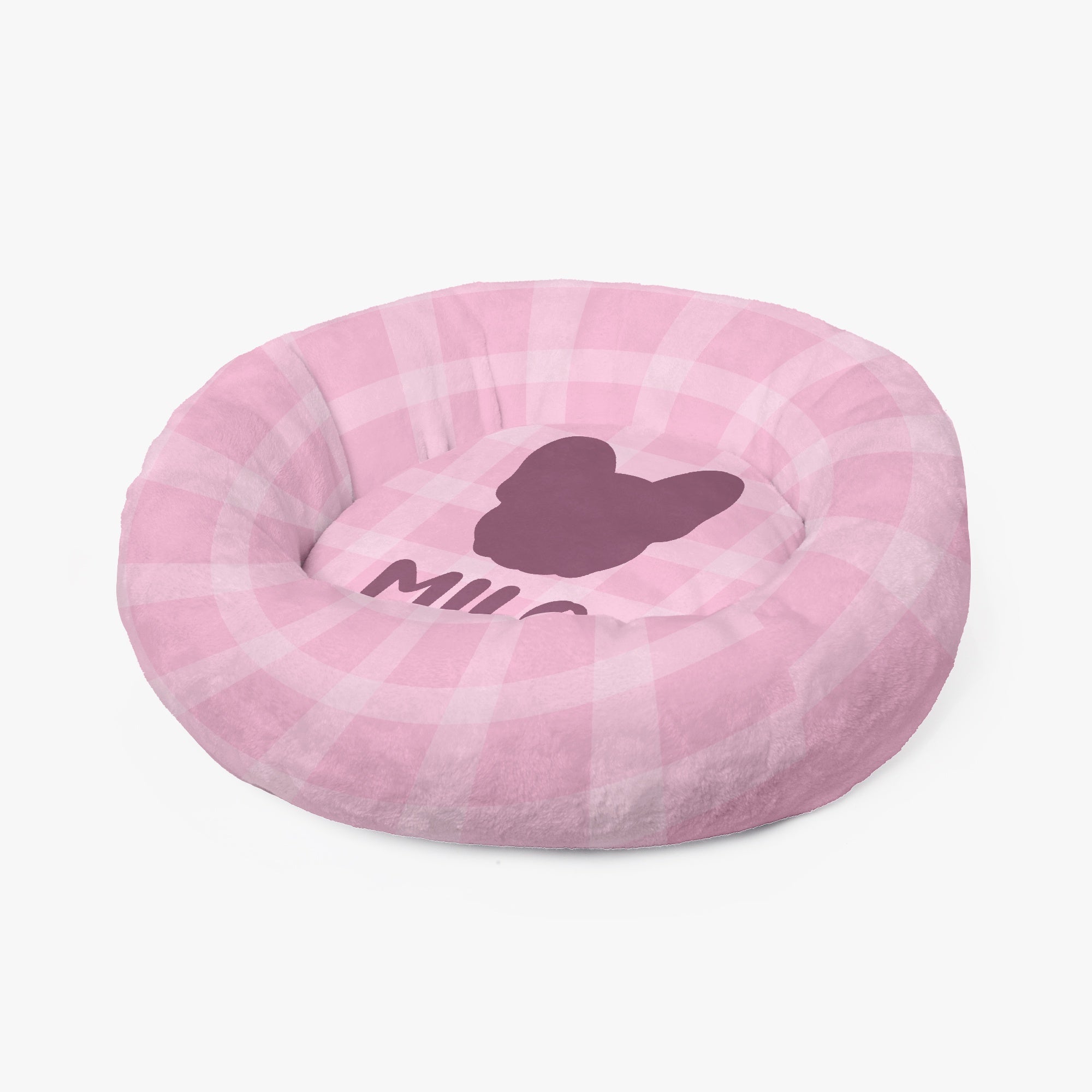 Milo - Custom Cloud-Comfort Frenchie Bed | Personalized Anti-Anxiety Donut Bed for French Bulldogs