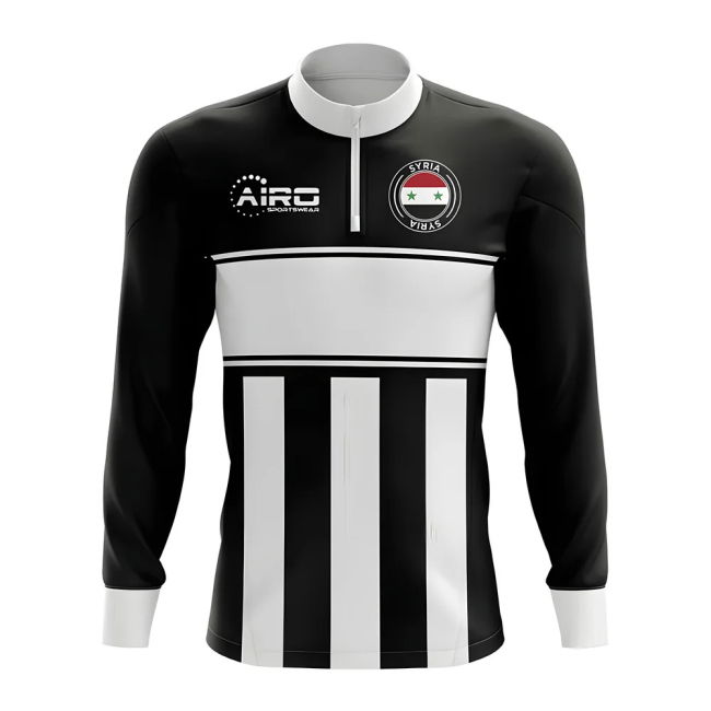 Exclusive-Design World-Class Syria Concept Football Half Zip Midlayer