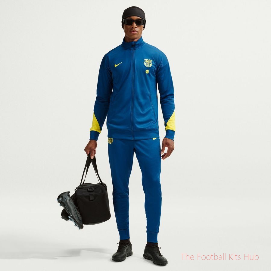 Barcelona Tracksuit Dri-FIT Strike - Gym Blue/Opti Yellow