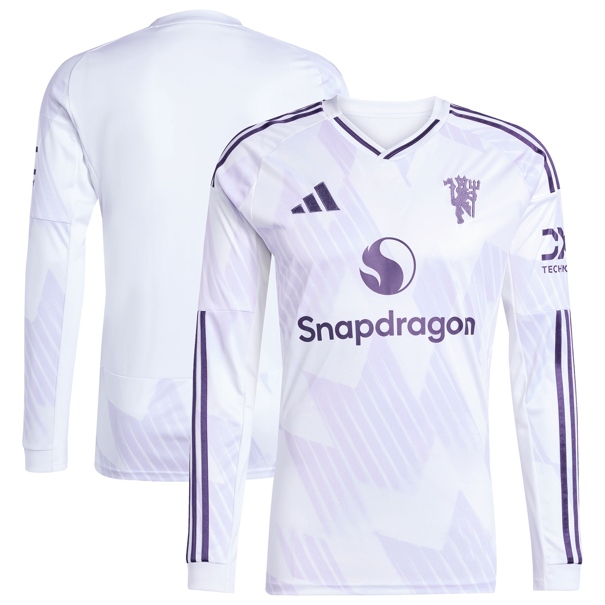 [SJH] Manchester United 2025/26 Away Replica Long Sleeve Jersey - White