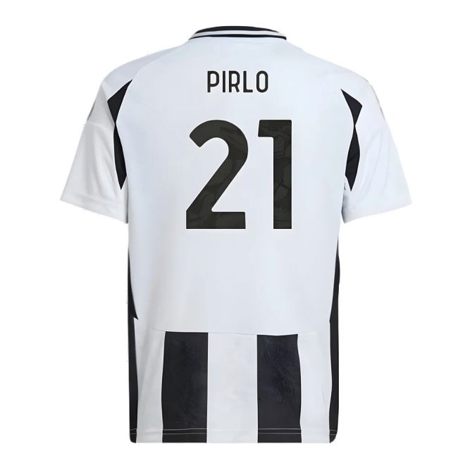 Authentic 2024-2025 Juventus Home With Modern Design - Machine