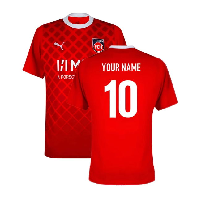 FC Heidenheim Official 2023-2024 Home Shirt (Your Name)