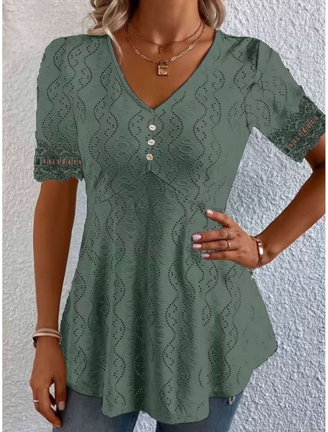 Women's Midi Dress Linen-feel Dresses Shift Dress Summer Dress Classic Casual Daily Loose Fit Plain Short Sleeve Crew Neck Blue Yellow Green Beige Summer Spring