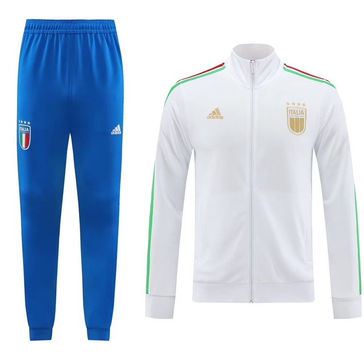 Authentic Moisture Wicking 2024 Italy Jacket Suit - White