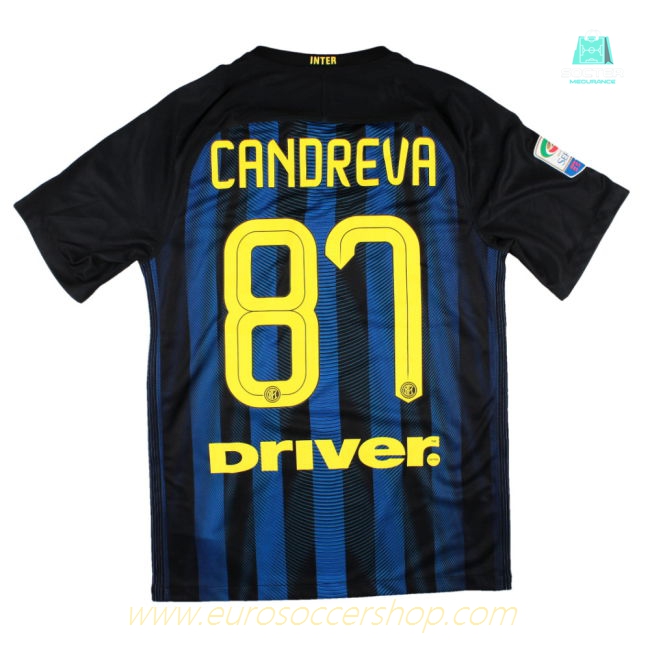 Inter Milan 2016-17 Home Shirt (S) Candreva #87 (BNWT)