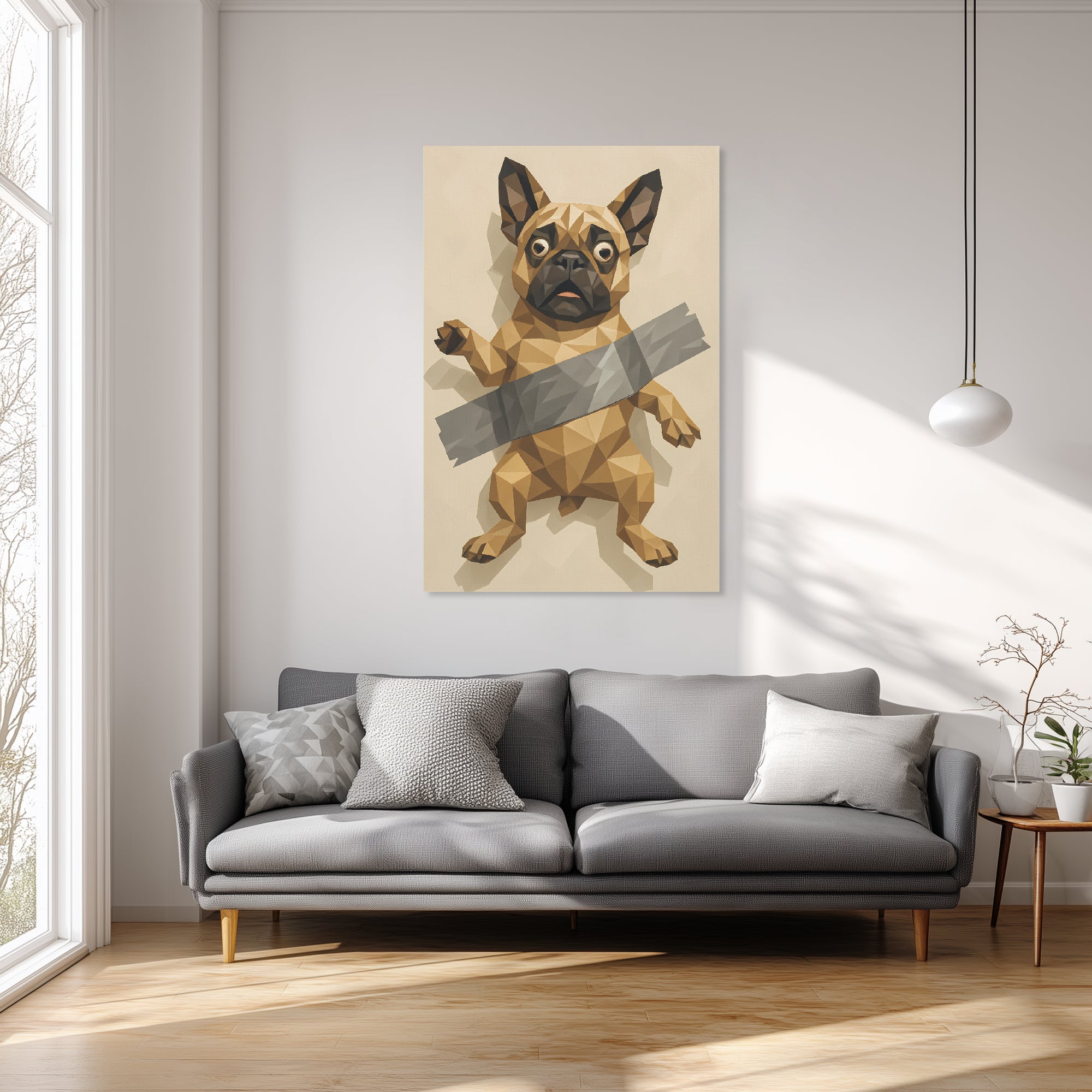 Goose - Stylish Vertical Canvas Painting Casual Wear | Unique Design