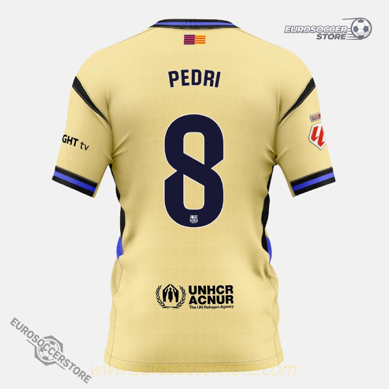 Barcelona Away X Kobe Bryant PEDRI 8 Football Jersey 25-26 (Player Version)