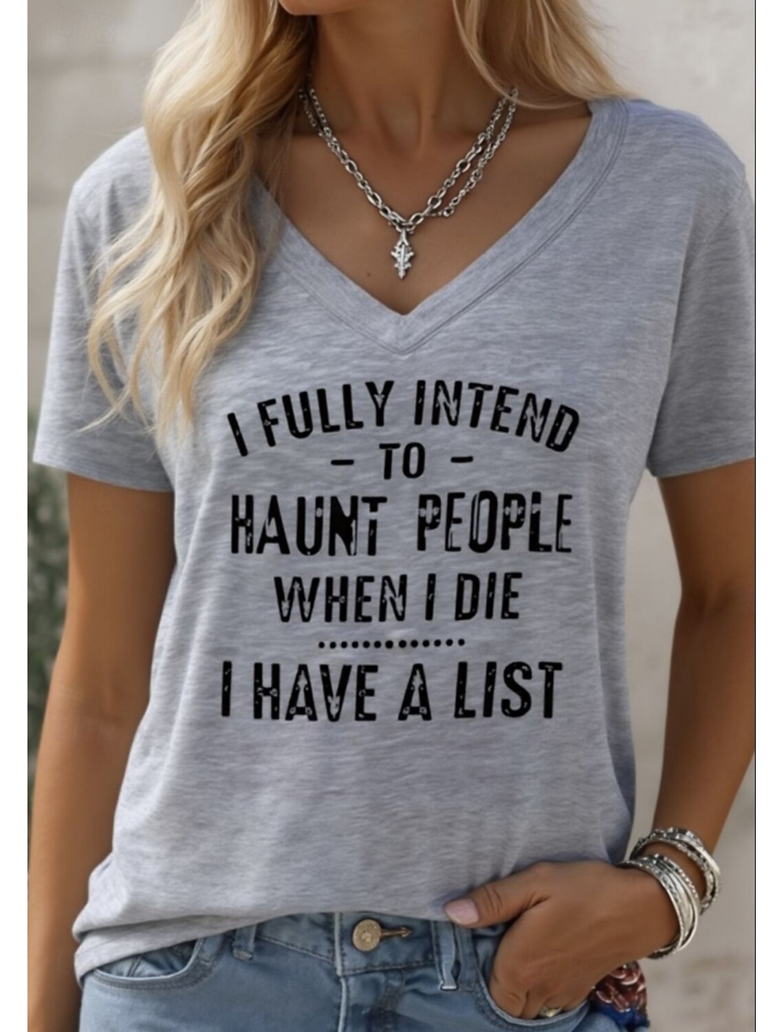 Women's T Shirt Funny Humor Quotes 3D Print Graphic Animal Letter Casual Short Sleeve V Neck Regular Tops Daily Going out Weekend White Gray White 2 Summer Spring Fall Winter