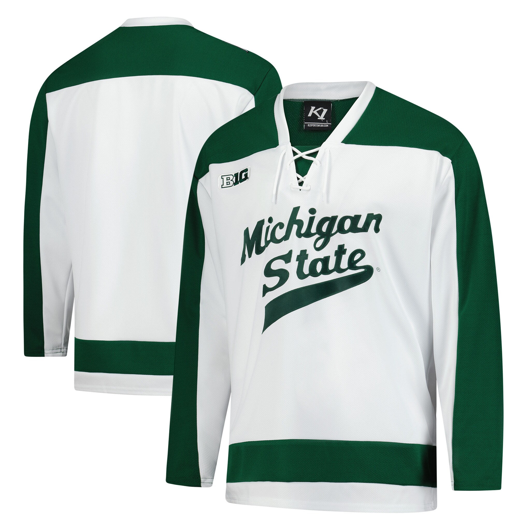 [DDG] Michigan State Spartans Home Replica Hockey Jersey - White