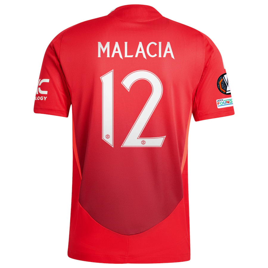 Manchester United Malacia 2024-2025 UEL Home Jersey – Authentic Shirt