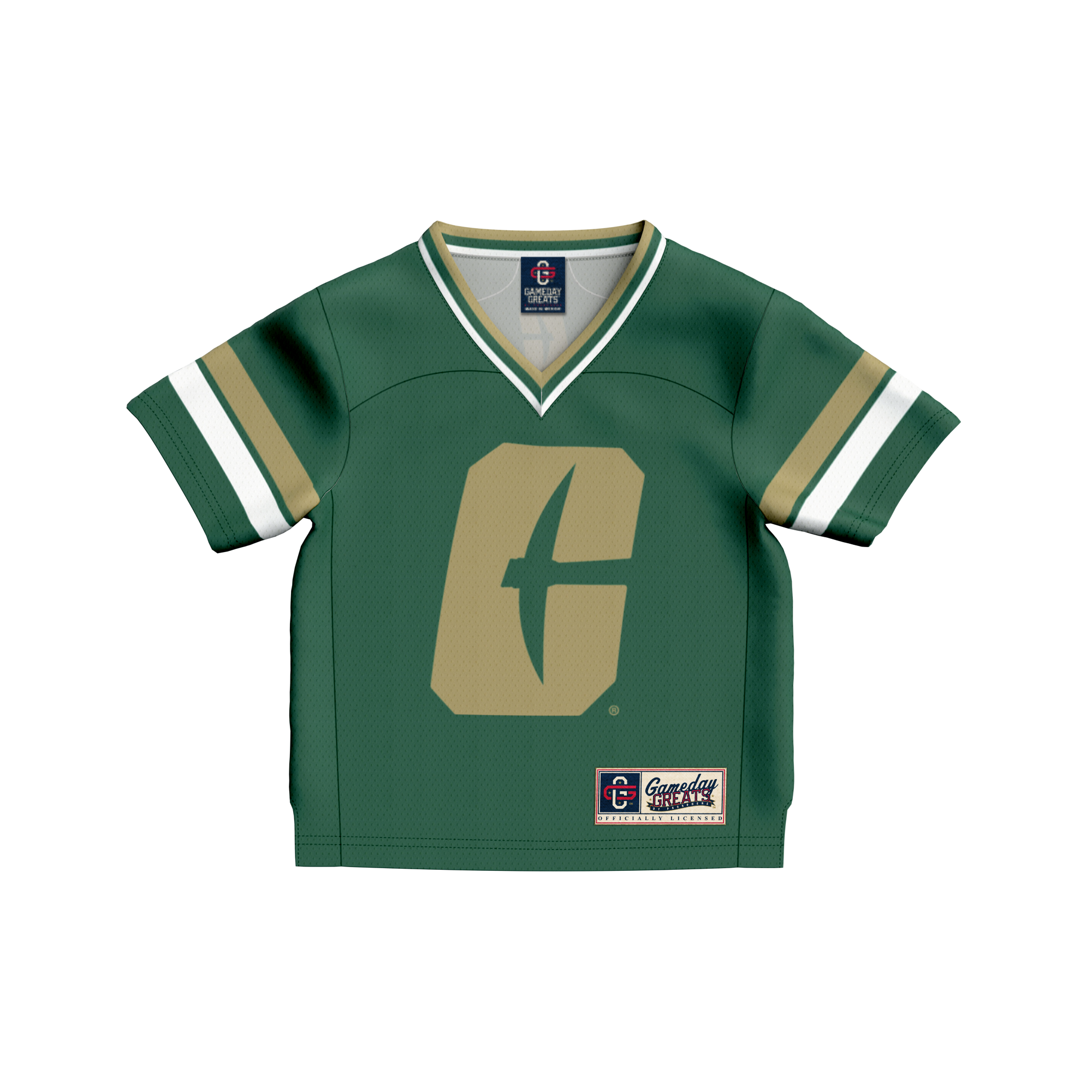 #1 Charlotte 49ers GameDay Greats Toddler Collegiate Football Fashion Jersey - Green