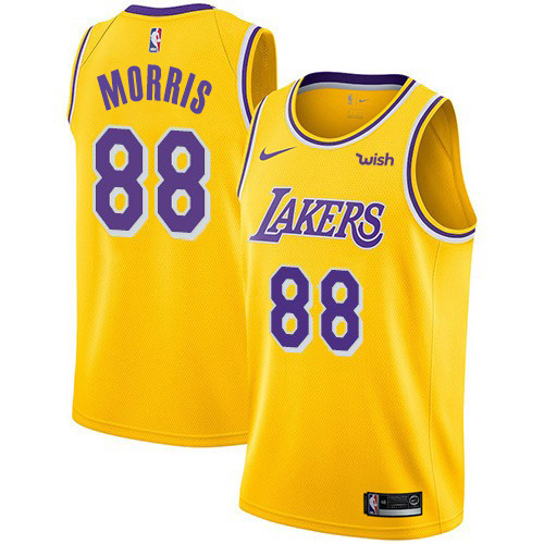 Elite LAL #88 Markieff Morris 2024 Icon NBA Swingman Jersey Gold -