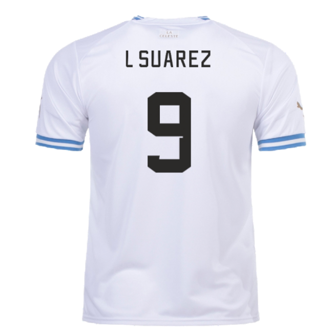 2022-2023 Uruguay Away Shirt (L Suarez 9)
