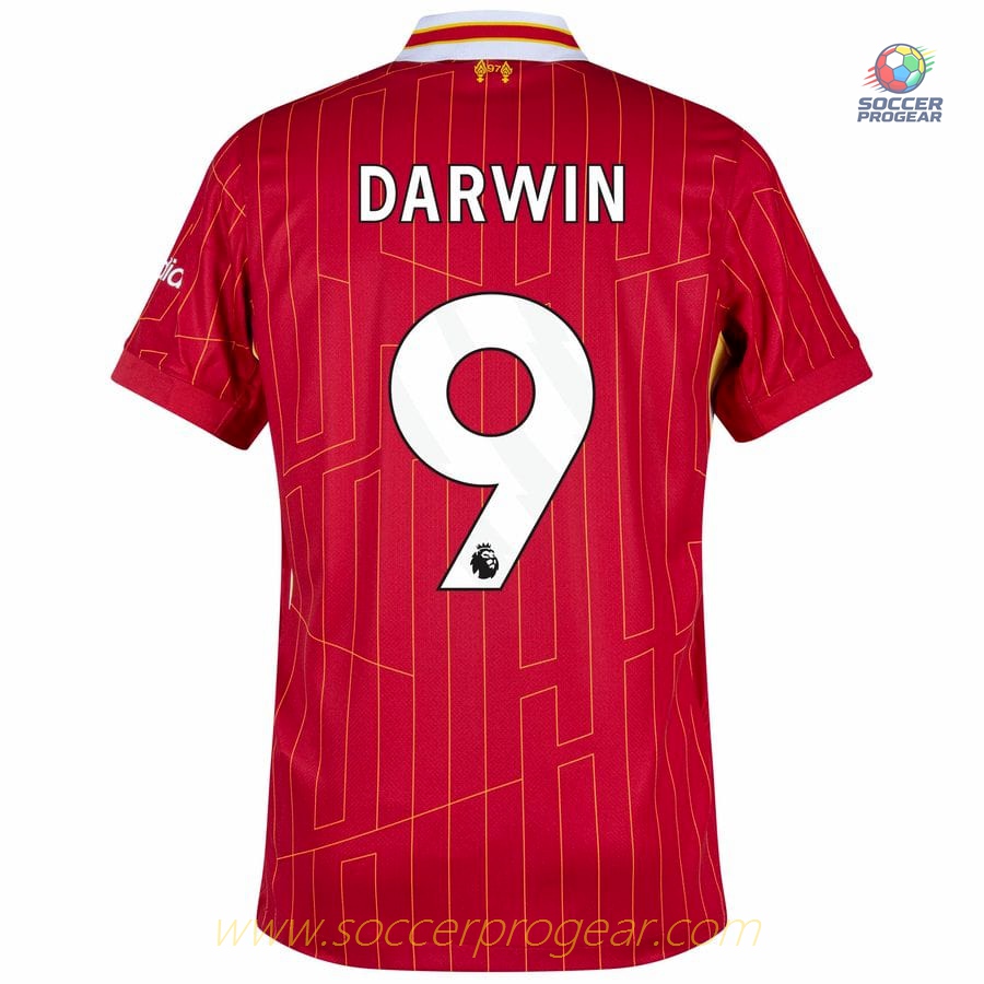 Liverpool Home Team Football Jersey 2024/25 Collection Darwin