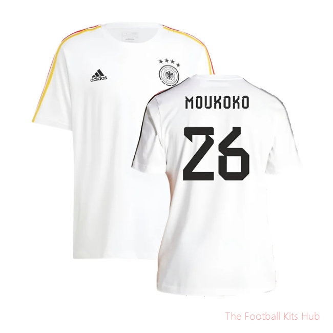 2024-2025 Germany 3S DNA Tee (White) (Moukoko 26)