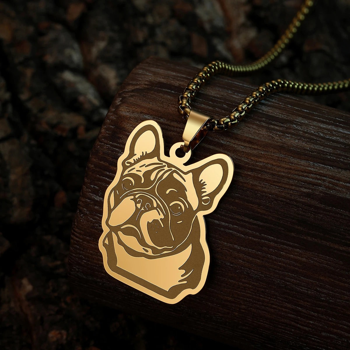 Bulldog Stainless Pendant – Durable Dog Lover Jewelry For Frenchie Fans