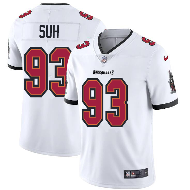 Authentic T B Buccaneers NFL #93 Ndamukong Suh Limited White Jersey