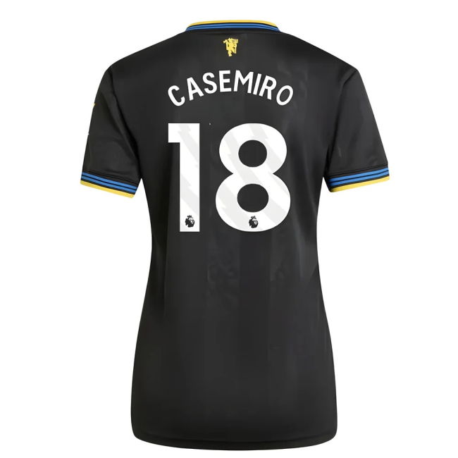Man Utd Third Football Shirt 2025-20 - Casemiro 18 M Women S