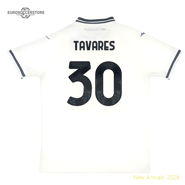 Genuine Genuine 2025-2026 Lazio Away Shirt (Tavares 30)