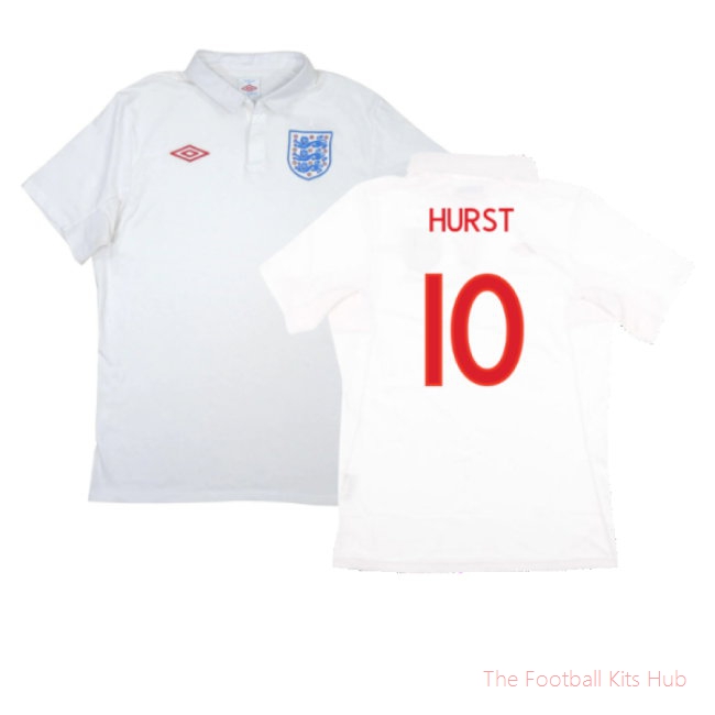 England 2010-11 Home Shirt (XL) (Good) (HURST 10)