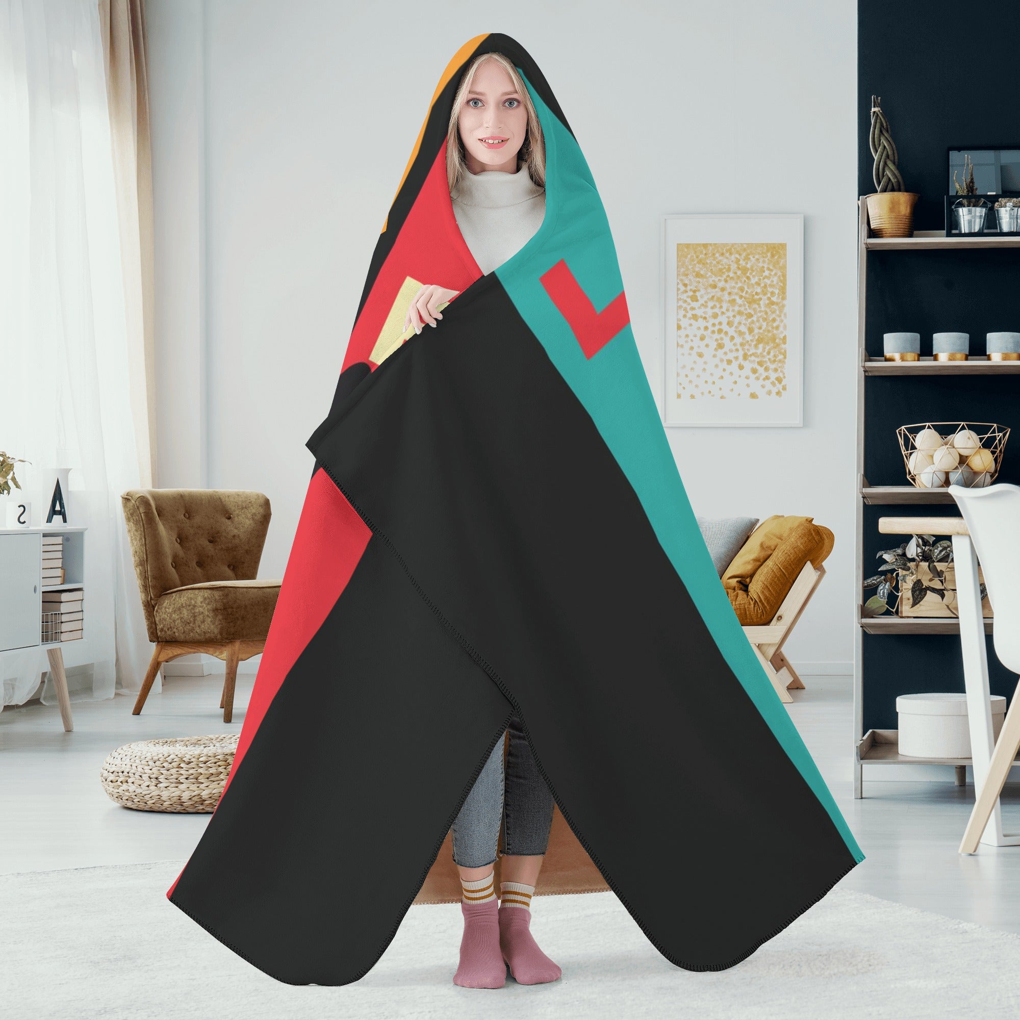 Street-Ready Lifestyle-Driven Jax - Hooded Blanket for Casual Outings