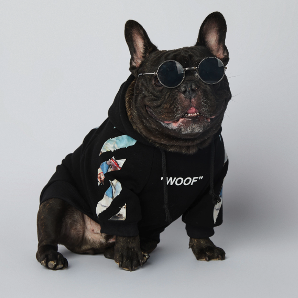 French Bulldog Frenchdot™ French Bulldog Woof Hoodie V4 Durable Dog Item