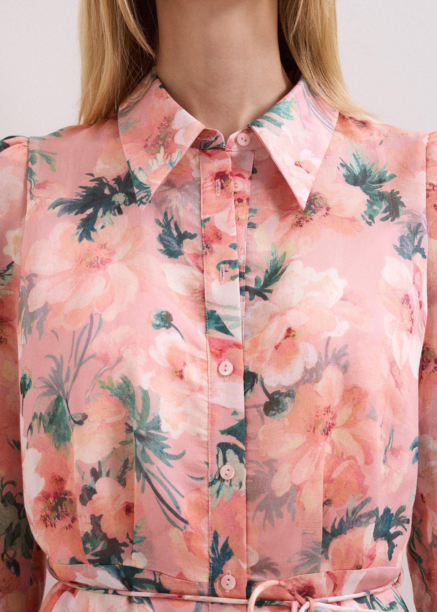 Petite Anabella Floral Shirt Dress