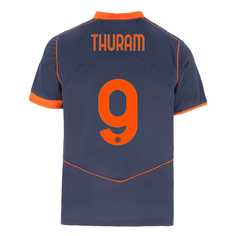 Moisture Wicking Inter Milan 9 THURAM Third Soccer Shirt 202526