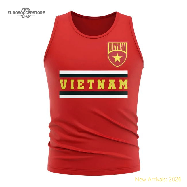 Vietnam Core Football Country Sleeveless Tee (red) - Premium Collection