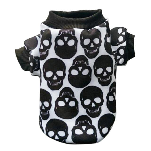 Skull - Casual Pattern Shirt For French Bulldog (ws80) Indoor Comfort