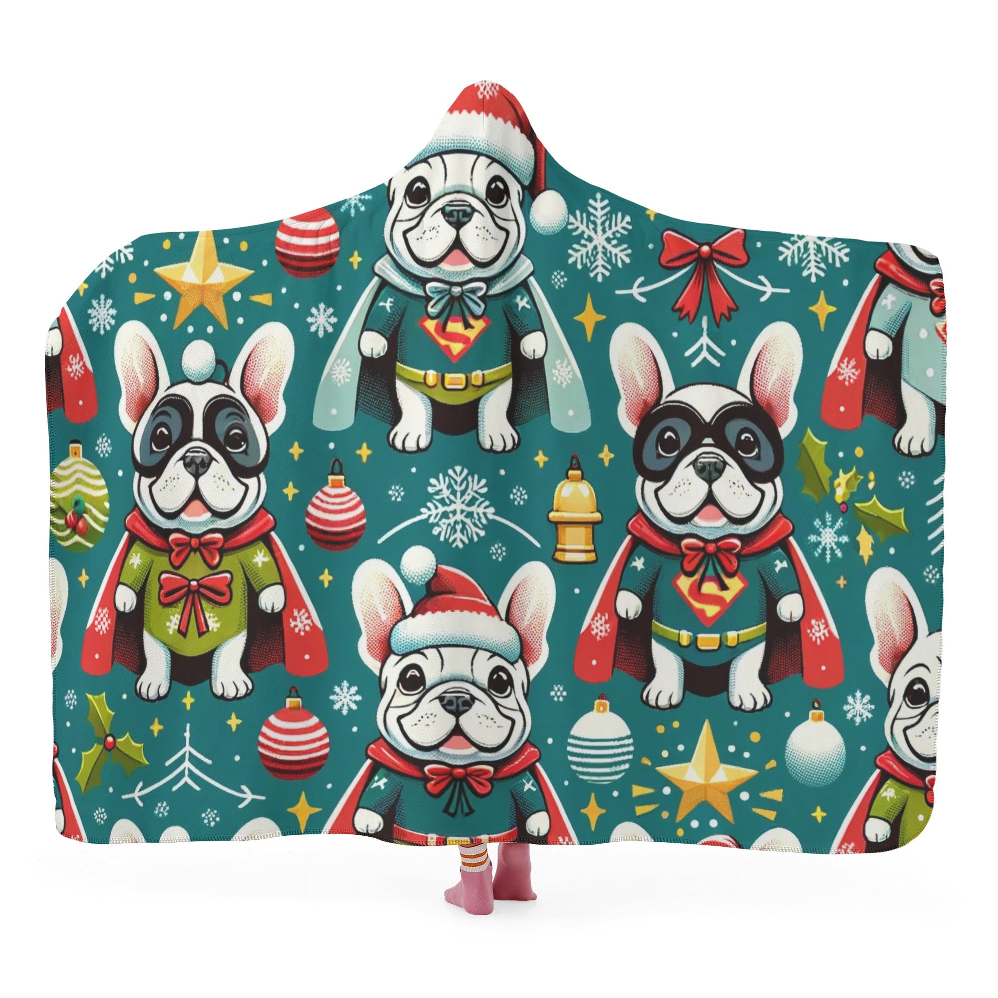 French Bulldog Teddy Hooded Blanket Cute Frenchie Essential