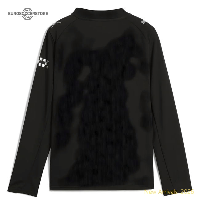 2025-2026 Man City Long Sleeve Away Shirt (Kids) (Goater 9)