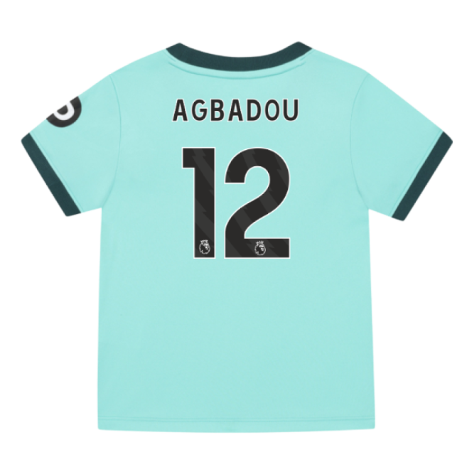 2025-2026 Wolves Away Infant Kit Agbadou 12 Tottenham Fan Merchandise