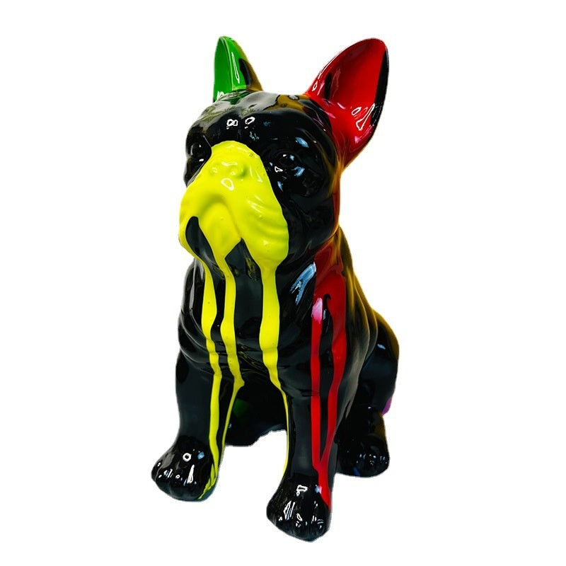 French Bulldog French Bulldog Sitting Statue Charming Living Room Decor Durable Dog Item