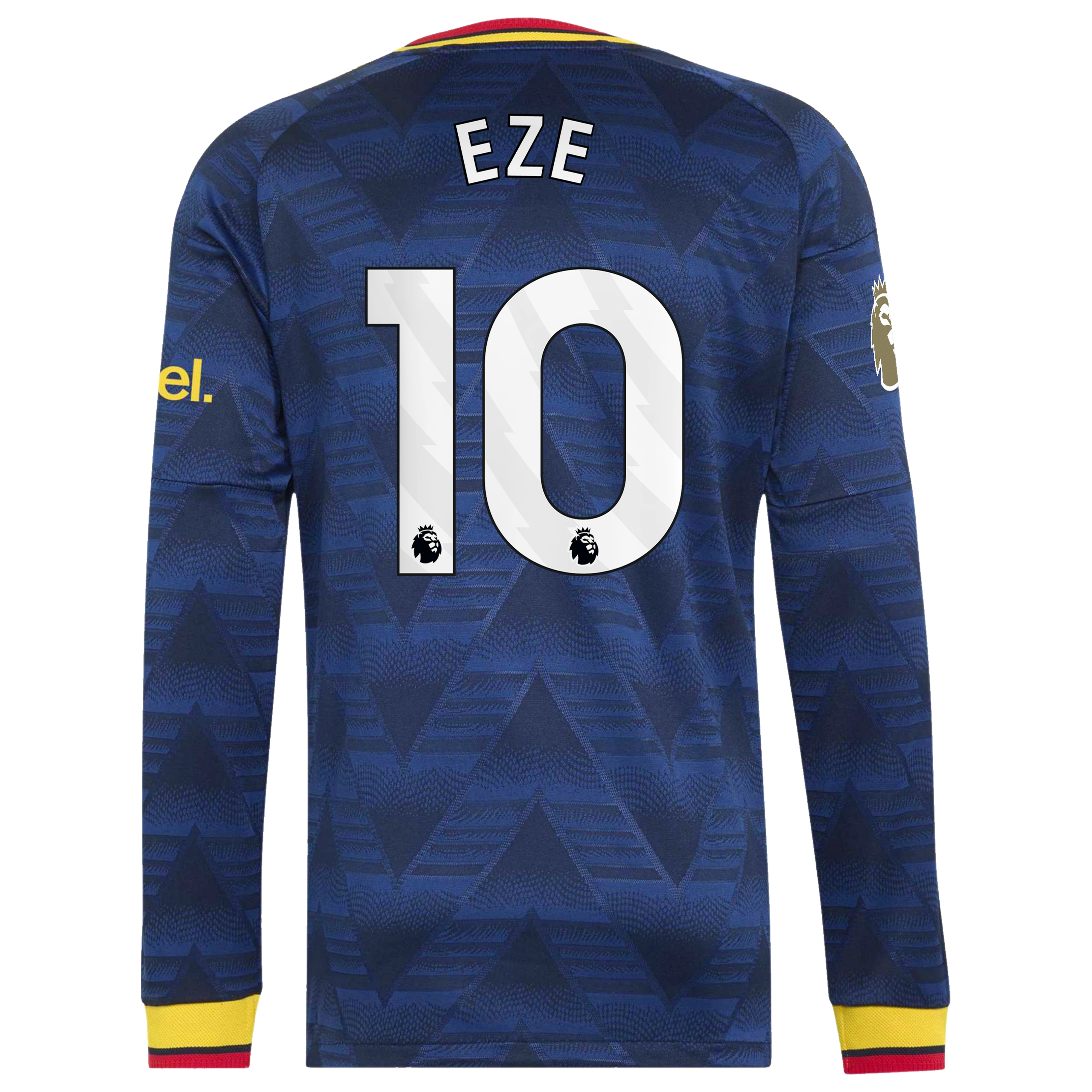 [SJH] Eberechi Eze Arsenal 2026/27 Away On-Field Authentic Long Sleeve Jersey - Navy