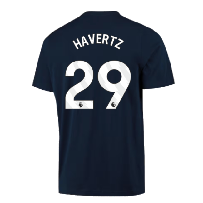Pro Series Arsenal Arsenal Dna Graphic Tee Navy Havertz #29 New Re...