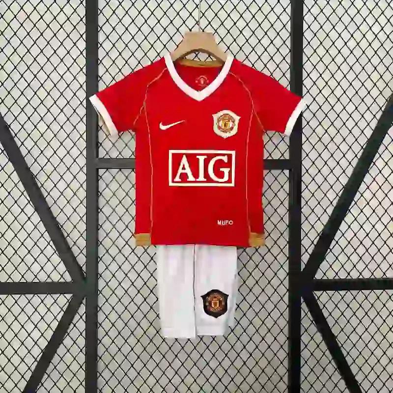 2006-2007 Kids Manchester United Jersey retro kit