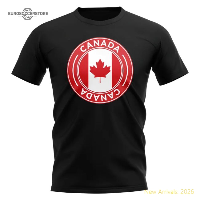 Maple Leafs Football Badge T-shirt (black) - Fantastic Value