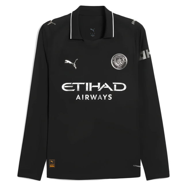 Man City 2025-20 Away Football Shirt Featuring L M S